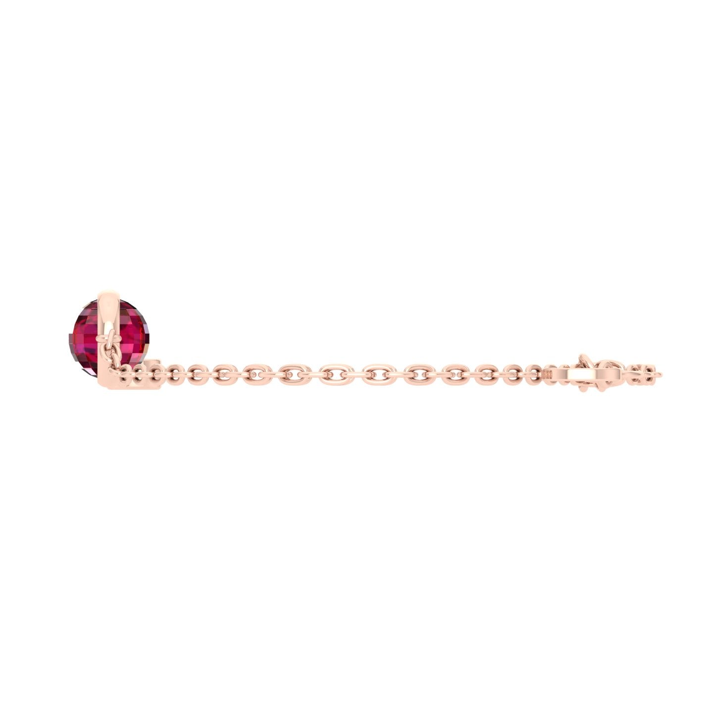 Bracelet with RED stone and a Diamond