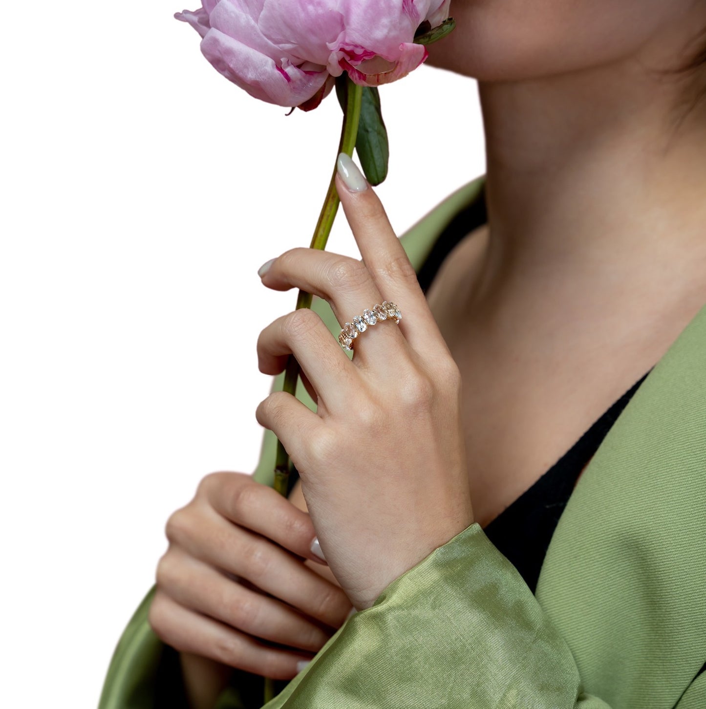 Gold Ring with Topaz Stones