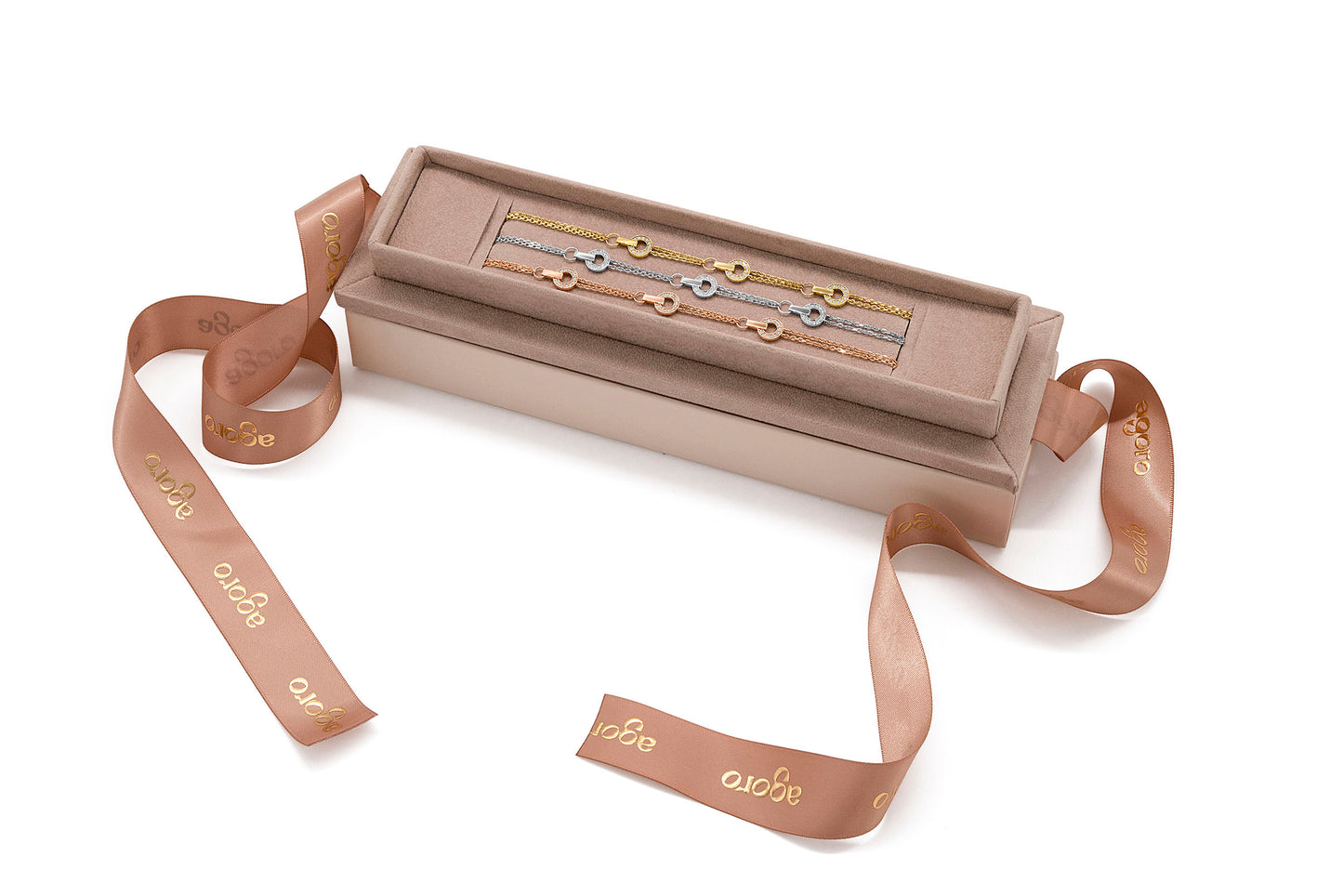 Bracelet With Diamonds - Rose Gold
