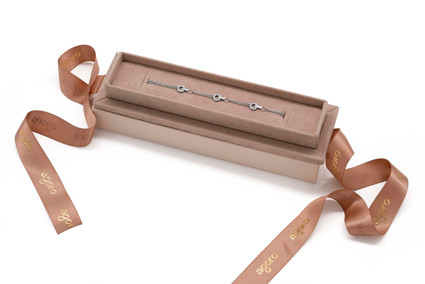 Bracelet With Diamonds - Rose Gold