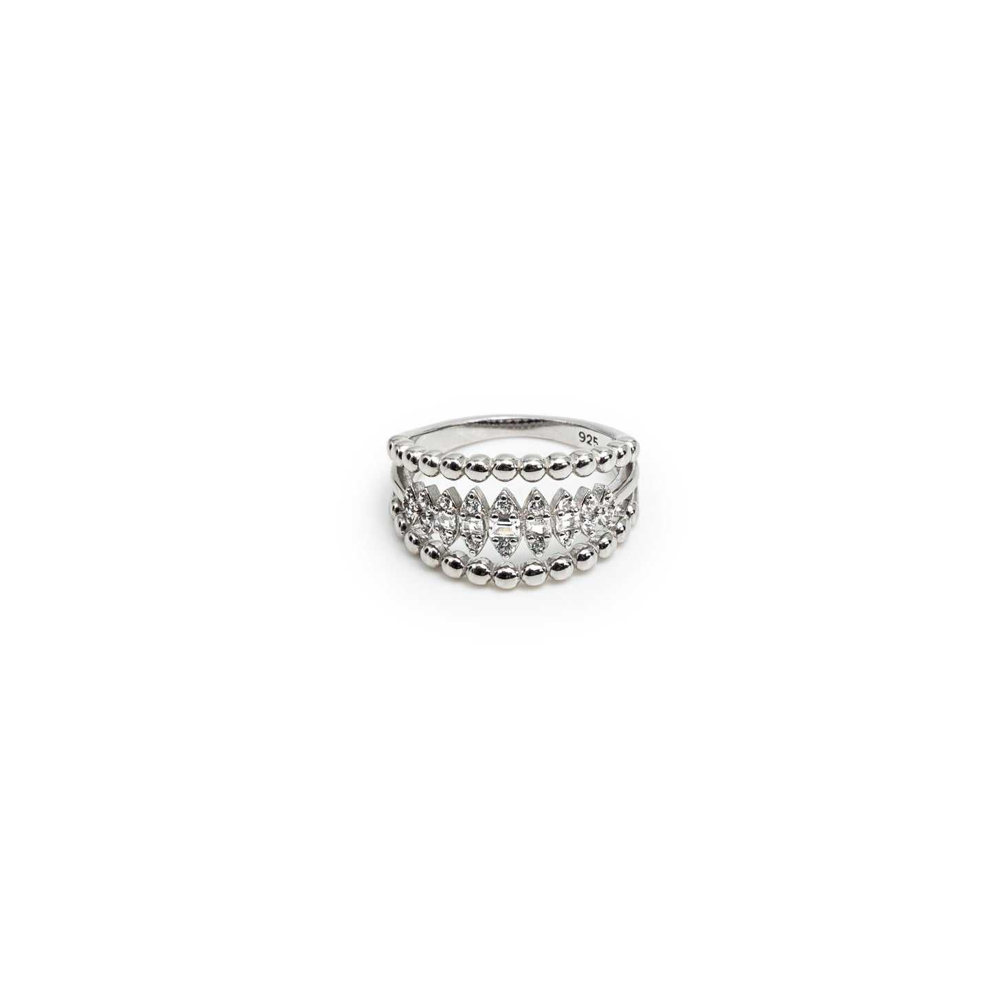 Multilayer Beaded Ring