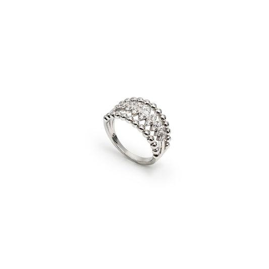 Multilayer Beaded Ring