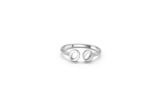 Ring With 0 Logo - White