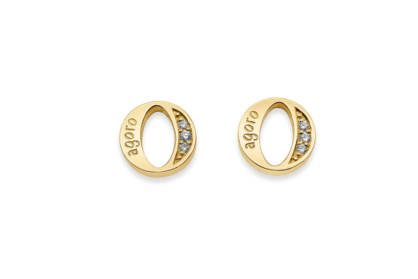 Earring with O’s  - White